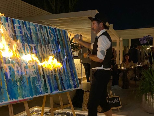 firepainting show marbella